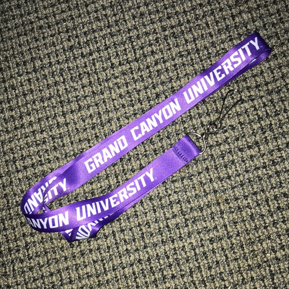 Grand Canyon University GCU Purple Lanyard ID Badge Holder Key Ring‎ Lopes